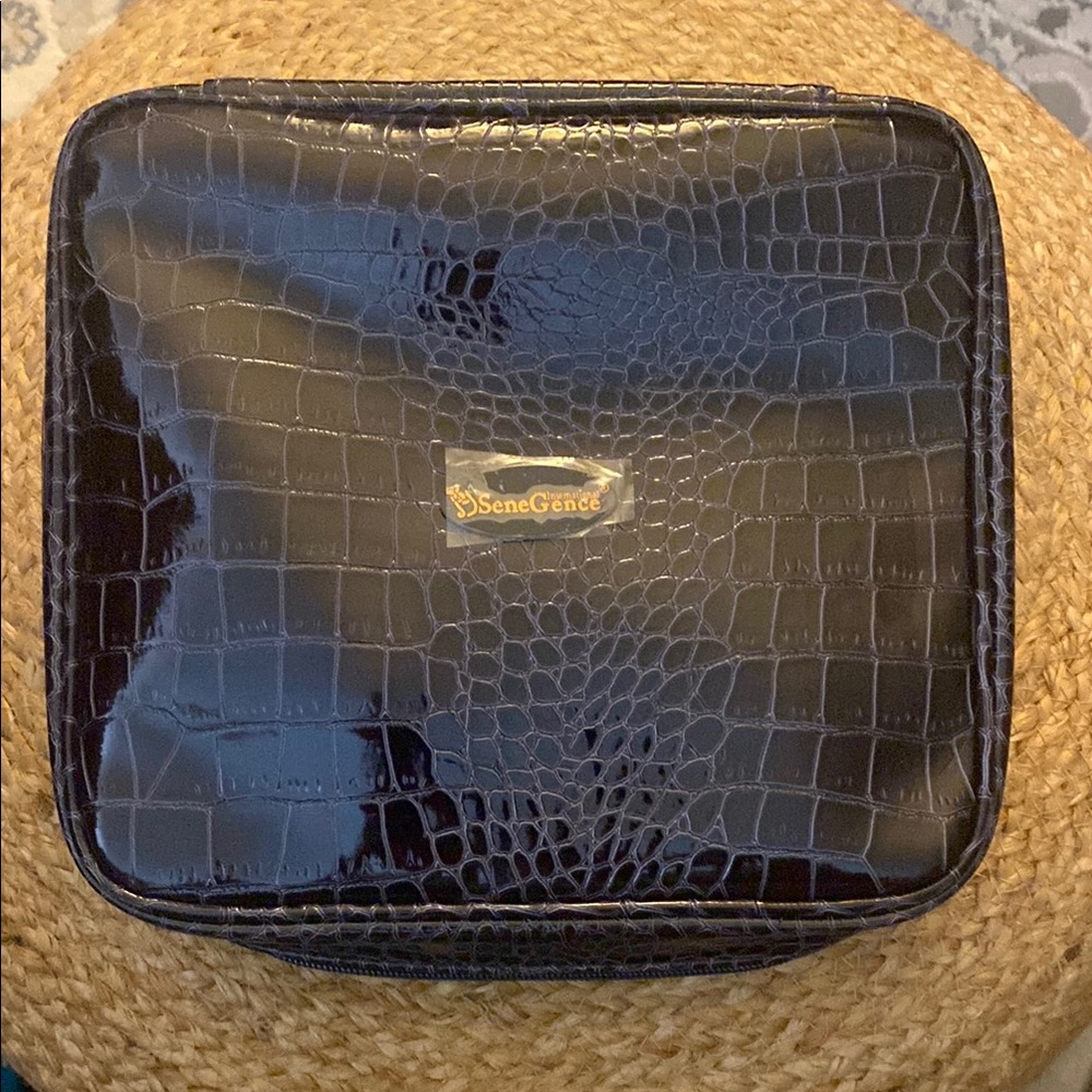SeneGence Purple Crocodile Cosmetic Bag